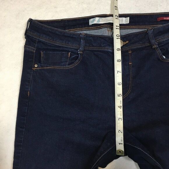 Zara Trafuluc Denim Collection Womens 8 High Rise Skinny Jean Dark Wash Blue - Picture 9 of 12